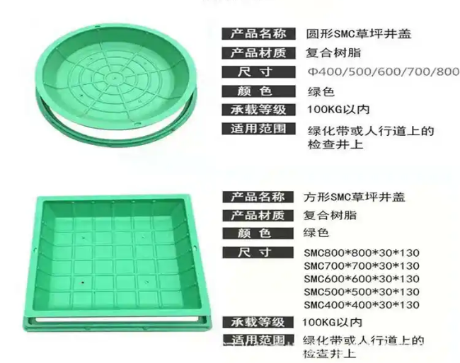 新竹镇树脂复合种植井盖展示